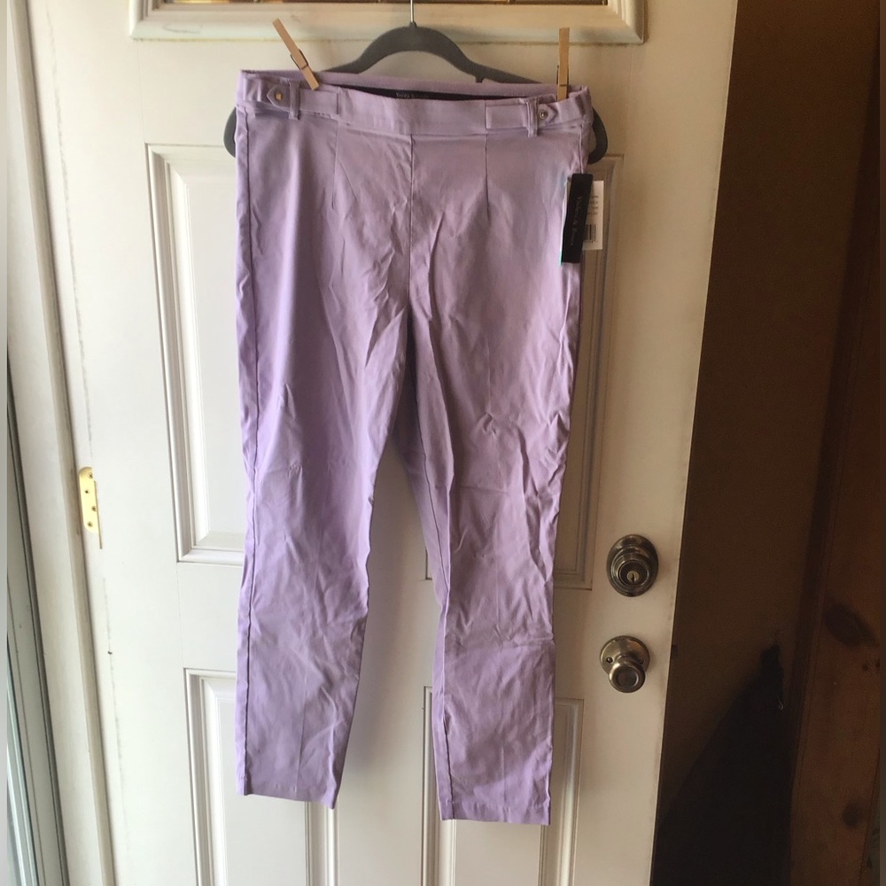 Violets&Roses, lilac low rise slim fit pants. Size 30 (women's 10).